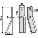 Rotary tine, left model