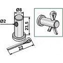 Bolt with split-pin