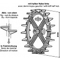 Bütykös henhergyűrű R550 mm