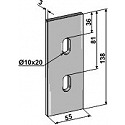 Scraper for packer rolls