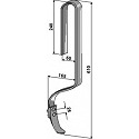 Spurlockererzinken mit Schar