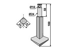 Rotary-tine