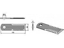 Straw chopper flail blade