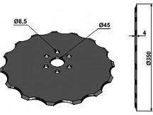 Seed drill disc