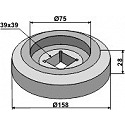 Flange extern Ř158