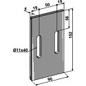 Scraper for packer rolls