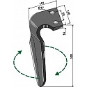 Tine for rotary harrows, right model