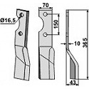 Rotary tine, right model