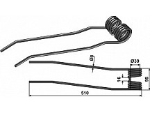 Federzinken - Ausführung links