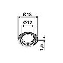 Washer - Ř18x1,5xŘ12