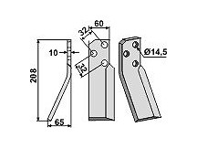 Rotary tine, left model