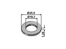 Spring washer - Ř35,5x1,25xŘ18,3