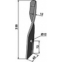 Harrow-blade for Dyna-Drive, right