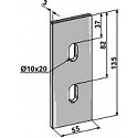 Scraper for packer rolls