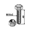 Bolt M16 x 40