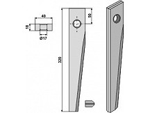 Forgóborona kés a HR 1000-sorozarthoz 320x17