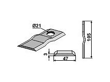 Rotary mower blade