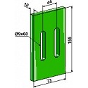 Greenflex plastic scraper for packer rolls