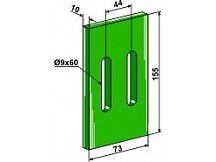 Greenflex Kunststoff-Abstreifer für Packerwalzen