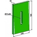 Greenflex plastic scraper for packer rolls