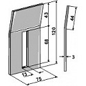 Scraper for packer rolls