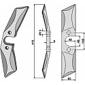 Rotary tiller blade - left