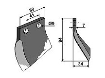 Trencher blade - left model