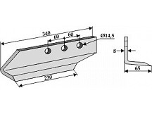 Messer für Grabenfräse