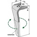 Tine for rotary harrows (DURAFACE) - right model