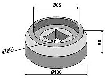 Flange intern Ř138