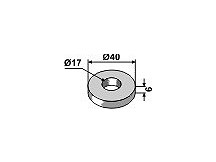 Washer Ř40x6xŘ17