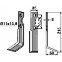 Rotary tine, right model