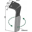 Tine for rotary harrows  DURAFACE, left model