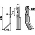 Rotary tine, left model