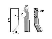 Rotary tine, left model