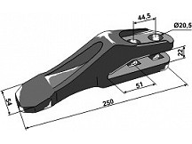 Fork teeth