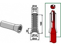 Einschweißbuchse 100mm