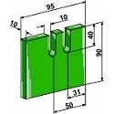 Greenflex plastic scraper for packer rolls