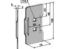 Scraper for packer rolls