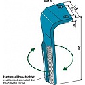 Tine for rotary harrows, right model