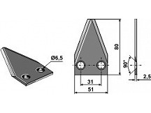 Food mixer knives