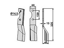 Rotary tine, right model