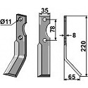 Rotary tine, right model