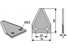 Futtermischwagenmesser