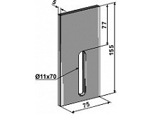 Scraper for packer rolls