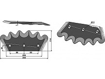 Futtermischwagenmesser, rechts