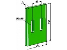 Greenflex plastic scraper for packer rolls