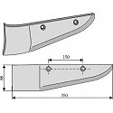 Beet lifter shares, left model