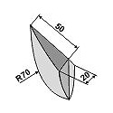 Wedge for metal seed shares