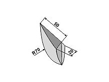 Wedge for metal seed shares